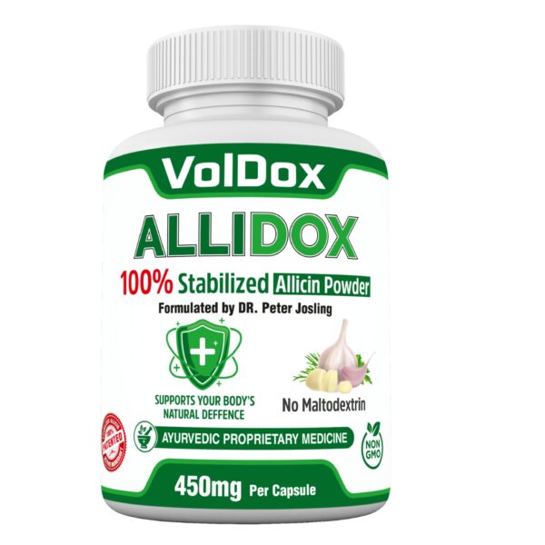 Allidox– Allicin (Garlic) 30 Capsules Immunity Booster Natural Antibiotic
