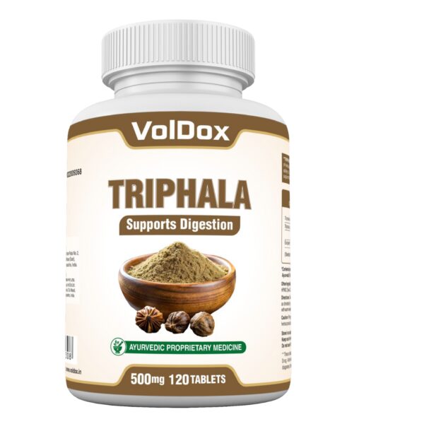Triphala 120 Tablet for Overall Wellness, Healthy Digestion
