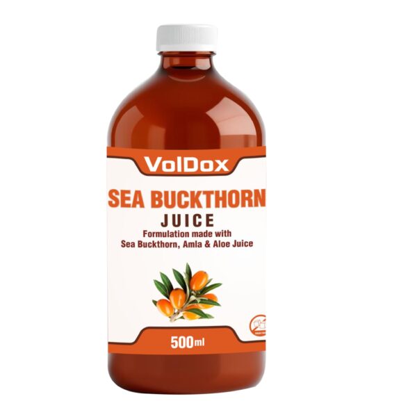 Sea Buckthorn Juice 500 ML Super Food Rich Antioxidants, Multivitamin Juice Promote Healthy Heart and Brain Function