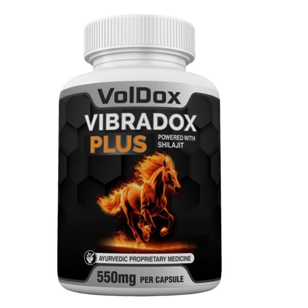 Vibradox Plus Shilajit 30 Capsules Boosts Vitality, Stamina, Strength and Overall Wellbeing